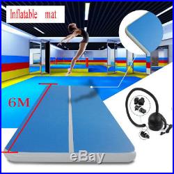 20FT Air Track Floor Home Gymnastics Tumbling Yoga Mat Inflatable Taekwondo GYM