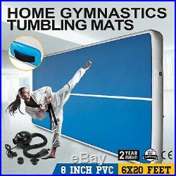 20Ft Airtrack Air Track Floor Inflatable Gymnastics Tumbling Mat GYM with Pump