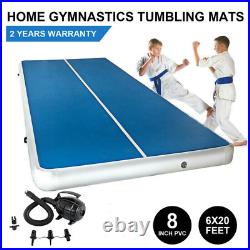 20X6 Ft Air Track Floor Home Gymnastics Tumbling Mat Inflatable Training GYM