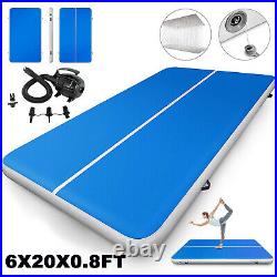 20X6Ft Air Track Floor Home Gymnastics Tumbling Mat Inflatable Training GYM US A