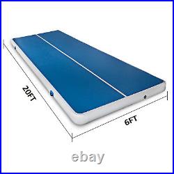 20X6Ft Air Track Floor Home Gymnastics Tumbling Mat Inflatable Training GYM US A