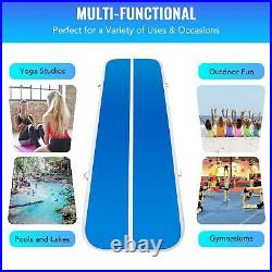 20ft Air Track Exercise Mat for Home & Outdoor Gymnastics Yoga & More with Pump