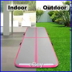 20ft Air Track Gymnastic Tumbling Inflatable Mat Water Pool Floor Exercise Pink