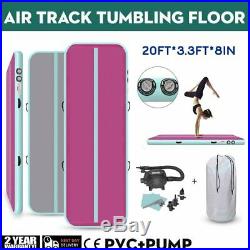 20ft Airtrack Inflatable Air Track Floor Home Gymnastics Tumbling Mat GYM withPump