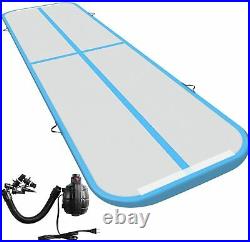 20ft Inflatable Tumbling Mat 8 inches Thickness Mats for Home Use with Pump