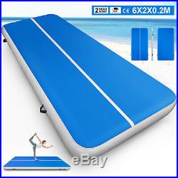 20x6FT Air Track Floor Home Gymnastics Tumbling Yoga Mat Inflatable Airtrack GYM