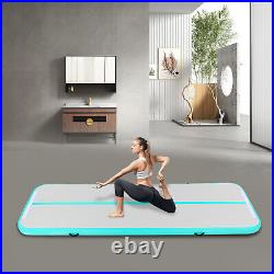 3.29.8ft Home Airtrack Inflatable Gymnastic Mat Yoga Tumbling Training Pad+Pump