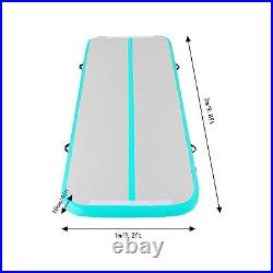 3.2ft9.8ft Inflatable Gymnastics Mat Electric Pump Air Track Floor Tumbling Mat