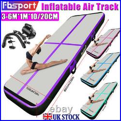 3/4/5/6m Air Track Floor Inflatable Airtrack Gymnastics Tumbling Mat GYM + Pump