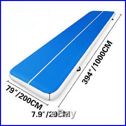 33FT Air Track Airtrack Inflatable Floor Gymnastics Tumbling Mat Exercise Home