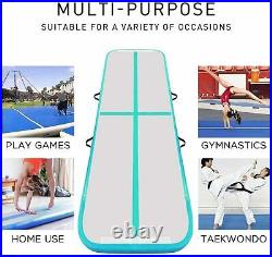 36ft 0.33ft Air Mat Track Inflatable Gymnastics Mats Yoga Tumbling Mat with Pump