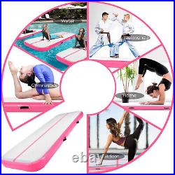 3M Inflatable Air Mat Track Floor Home Gymnastics Pad Tumbling Mat GYM+Pump
