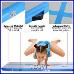 3M Inflatable Air Track Mat Floor Home Gymnastics GYM Airtrack With Inflator Pump