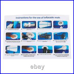 41m Blue Inflatable Gymnastics Mat Air Track Floor Tumbling Mats with Pump Home
