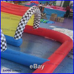 49x33ft Commercial Inflatable Race Track Go Kart / Zorb Ball With Air Blower