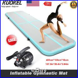 4m Airtrack nflatable Gymnastics Tumbling Mat GYM Indoor Outdoor Exercise Mat
