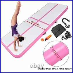 5.9 Thick 10 Ft Inflatable Tumbling Mat Air Track Gymnastics Cardio Dance
