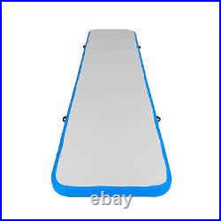 5m1m Blue PVC Inflatable Gymnastics Mat Air Track Tumbling Yoga Mat withAir Pump