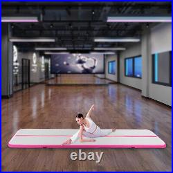 5m1m Pink PVC Air Track Inflatable Gymnastics Mat Tumbling Yoga Mat with Air Pump