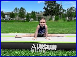 6.6ft Inflatable Gymnastics Mat Tumbling Track with Electric Pump for Home/Gym