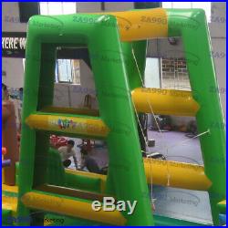 67x10x16ft Inflatable Ninga Track Course Obstacle Bouncer With 2 Air Blower
