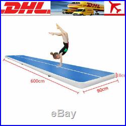 6M Air Track Floor Home Inflatable Gymnastics Tumbling Mat GYM Yoga Air Pump EG