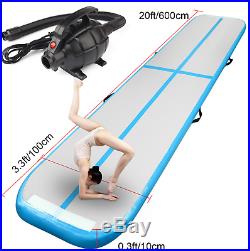 6m Inflatable Air Track Tumbling Gymnastic Mats Floor Tumble Training & Pump
