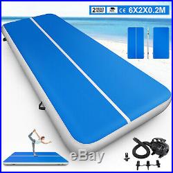 6x20 ft Air Track Floor Home Gymnastics Tumbling Mat GYM WithPump