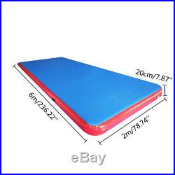 6x2x0.2m Inflatable Air Track Tumbling Floor Gymnastics Training Pad Gym Mat