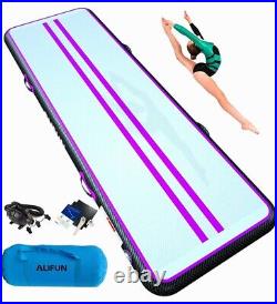 ALIFUN Inflatable Gymnastics Tumbling Track Air Mat 10ft Tumble Track Thick 8 In