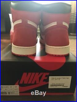Air Jordan 1 Retro High Best Hand in the Game Track Red US 12.5 Limited Release