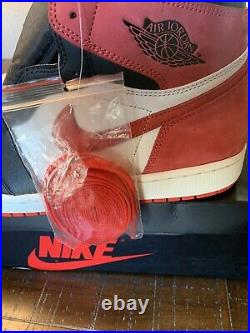 Air Jordan 1 Retro Track Red Best Hand In The Game 555088-112 Size 12 BRED
