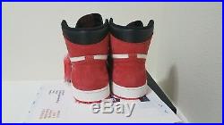 Air Jordan Retro 1 High OG Track Red 555088 112 DS with receipt Size 13