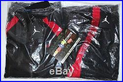 Air Jordan Retro Bred Black Red Banned 1 Wings Track Jump Flight Suit Satin XL