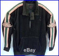 Air Jordan Wings Flight velour Pullover half zip track jacket NWT Mens L