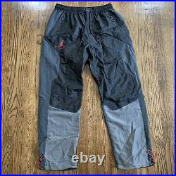 Air Jordan x Off White Woven Black Track Pants, Size Large NWT CV0543-010