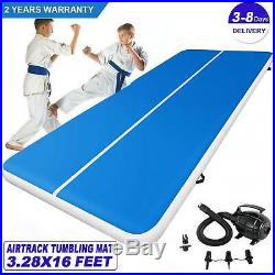 Air Track 16FT Inflatable Airtrack Tumbling Floor Gymnastics Mat Training Home