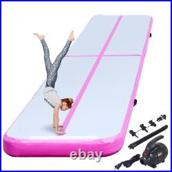 Air Track, 16Ft Inflatable Air Track Tumbling Mat with Electric Air Pump, 4In Th