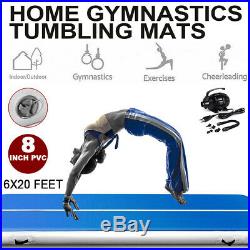 Air Track 6x20FT Airtrack Floor Home Mat Gymnastics Tumbling Mat GYM Pump 6Mx2M