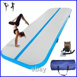 Air Track Mat Inflatable 13' Gymnastics Yoga Mat Home Gym Sports Tumbling+Pump
