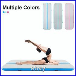 Air Track Mat Inflatable 13' Gymnastics Yoga Mat Home Gym Sports Tumbling+Pump