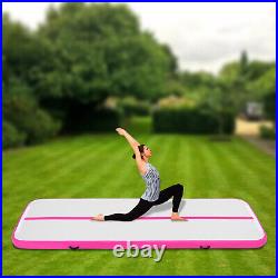 Air Track Tumbling Inflatable Mat Gymnastic Yoga Training Pad with Pump GIFT US
