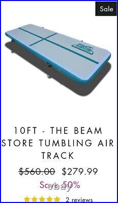 Air track gymnastics tumbling mat