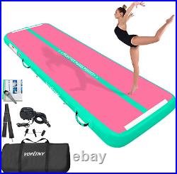 All Purpose Gymnastics Mat, Sturdy Inflatable Tumble Track for Home/Gym, Sports