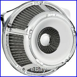 Arlen Ness Inverted Slot Track Chrome Stage 1 Air Cleaner for Harley FLH/T 08-16