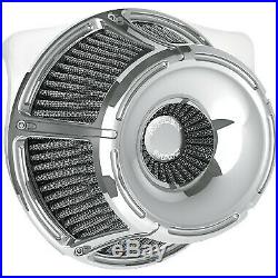 Arlen Ness Inverted Slot Track Chrome Stage 1 Air Cleaner for Harley FLH/T 08-16