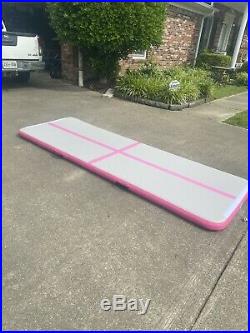 BATURU Inflatable Air Track Workout Airtrack gym Mat, 9.8 ft Inflatable Tumble