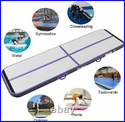 BCGA Fbsport 20' Inflatable Gymnastics Air Track Tumbling Mat in Purple