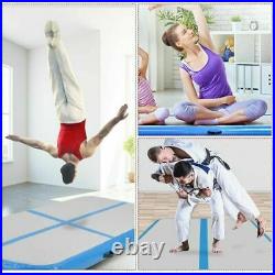 Blue 10ft Inflatable Air Gym Mat Track Tumbling Floor Gymnastics Mat + Pump