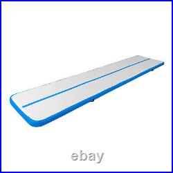 Blue 5m1m PVC Air Track Inflatable Gymnastics Mat Floor Tumbling Gym Yoga Mat